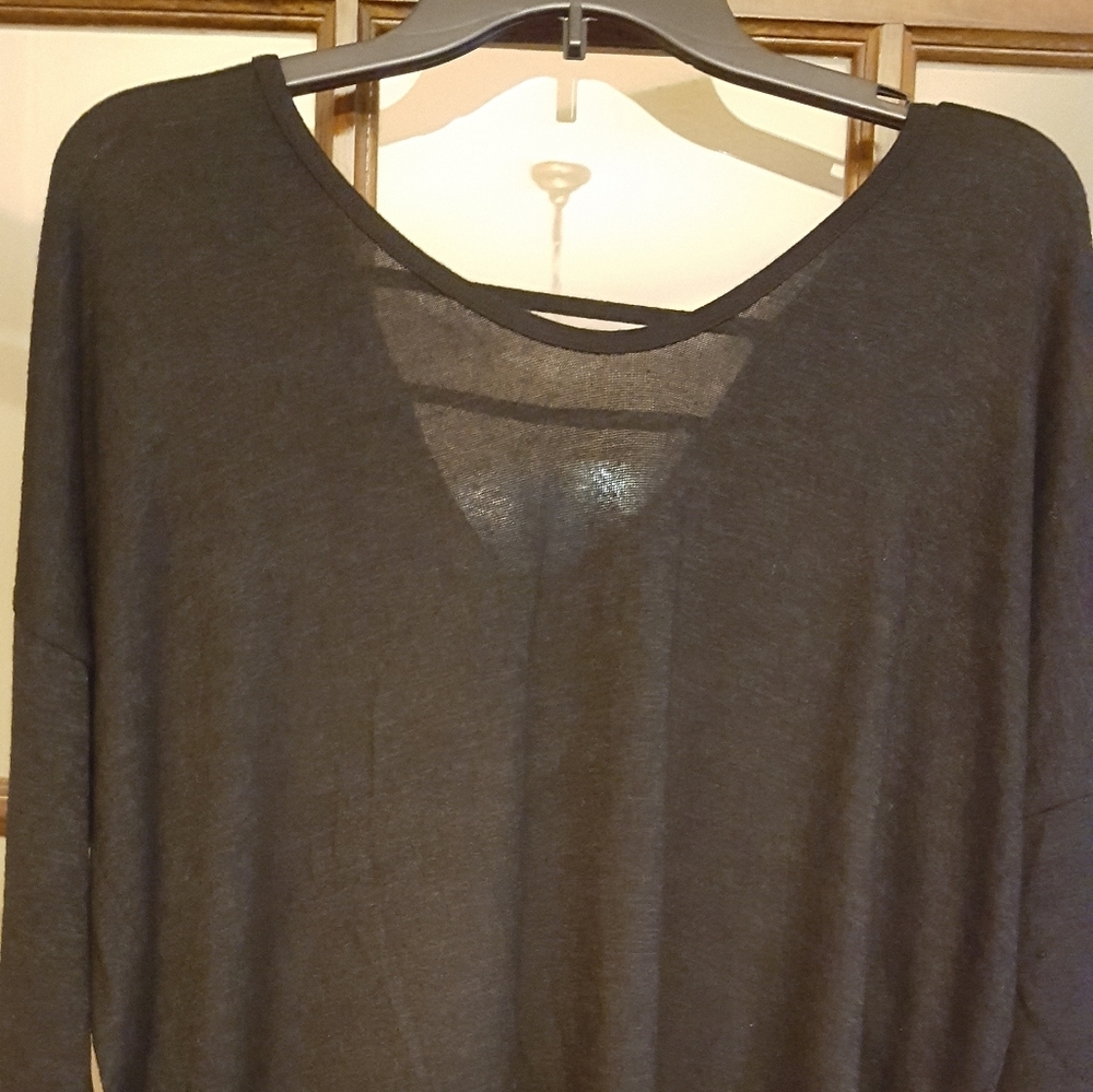 Lightweight Long Sleeve Black Sweater Size L